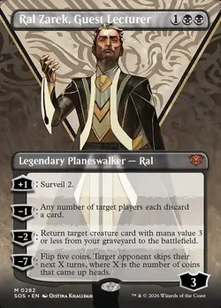 Ral Zarek, Guest Lecturer x1 Borderless Secrets of Strixhaven SOS NM MTG - Image 1