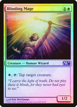 Blinding Mage FOIL Magic 2011 / M11 NM White Common MAGIC MTG CARD ABUGames - Image 1