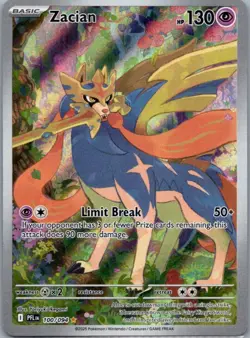 Zacian 100/094 Illustration Rare Phantasmal Flames Pokemon Holo Near Mint - Image 1