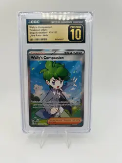 2025 Pokemon Mega Evoltution #176/132 Wally's Compassion Holo CGC 10 PRISTINE - Image 1