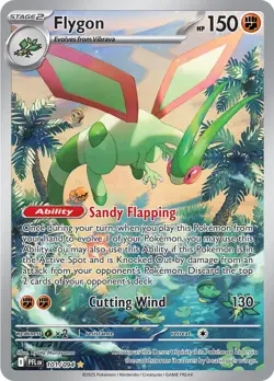 2025 Pokemon Phantasmal Flames Flygon Illustration Rare #101/094 - Image 1