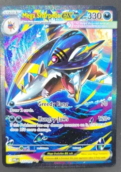 Mega Sharpedo Ex 127/094 Ultra Rare Phantasmal flames pokemon tcg - Image 1