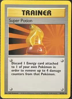Super Potion 090/102 Base Set Regular - Pokemon Card - Image 1