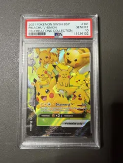 Pikachu V-Union PSA 10 Sequential Set Pokemon Celebrations English - Image 5