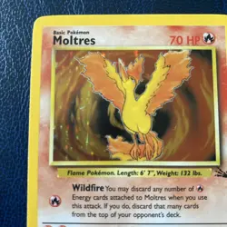 Pokemon TCG Moltres 12/62 Fossil Holo LP - Image 3