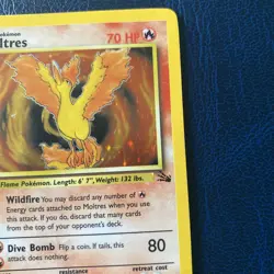 Pokemon TCG Moltres 12/62 Fossil Holo LP - Image 4
