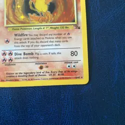 Pokemon TCG Moltres 12/62 Fossil Holo LP - Image 5