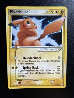Pokemon TCG Holo Ultra Rare Pikachu - Image 1