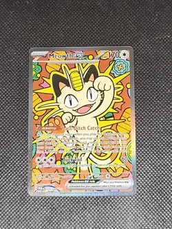 2026 Pokemon Perfect Order Meowth EX Special Illustration Rare 121/088 SIR - Image 1