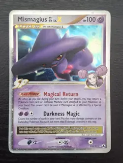Pokemon Mismagius GL Lv. X Holo Card Platinum Series 110/111 MP - Double Swirl! - Image 1