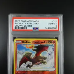 PSA 10 Radiant Charizard 020/159 Pokemon Crown Zenith Holo Graded Card - Image 2