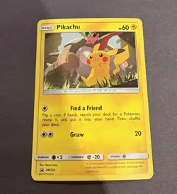 Pokemon Pikachu SM234 Cosmos Foil Black Star Promo Holo - Sun and Moon LP - Image 1