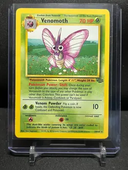 Venomoth 29/64 Rare Pokemon 1999 Jungle - LP - Image 1