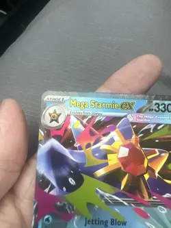 Pokemon Mega Starmie EX 021/088 Near Mint Holo Full Art 330 HP TCG - Image 2