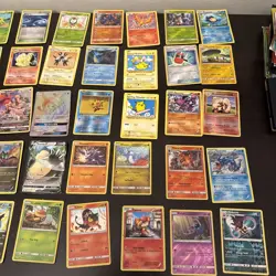 Pokemon 50 Card Bulk Lot LP-MP Mostly Rares & Holos Reverse Foils IR Pikachu TCG - Image 3