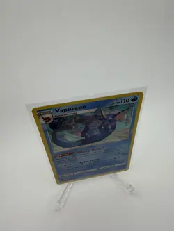 Pokemon Vaporeon SWSH072 Sword & Shield Promo Holo Stage 1 110 HP Watery Shroud - Image 2