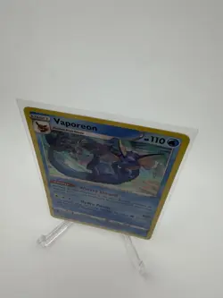 Pokemon Vaporeon SWSH072 Sword & Shield Promo Holo Stage 1 110 HP Watery Shroud - Image 3