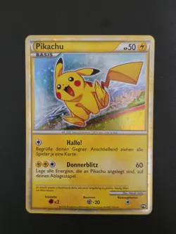 Pokemon Pikachu PW6 Promo Holo German 2010 Pikachu World Collection-JAPAN Back - Image 1