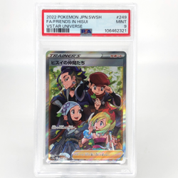 PSA 9 Pokemon Card Hisui Friends 249/172 SR S12a Japanese Karte [9] - Image 1