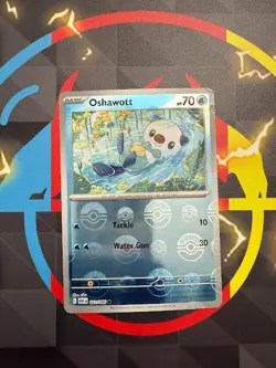Oshawott 021/086 White Flare Pokemon (Pokeball Holo) TCG Card - Image 1