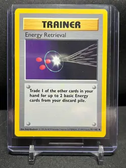 Energy Retrieval 81/102 Pokemon 1999 Shadowless Base Set LP - Image 1