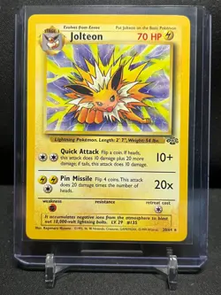 Jolteon 20/64 Rare Pokemon 1999 Jungle - LP - Image 1