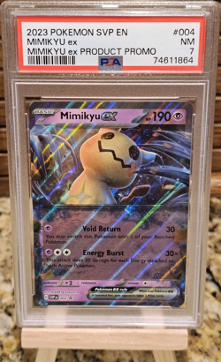 Pokemon TCG SV Scarlet & Violet Promo Mimikyu ex 004 Holo PSA 7 EN Basic - Image 1