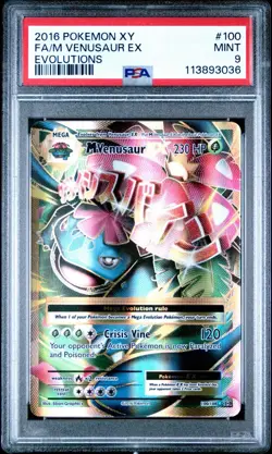 Pokemon Mega M Venusaur EX 100/108 XY Evolutions PSA 9 - Image 1