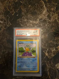 1999 Pokemon Base Set Squirtle #63 – 1st Edition PSA 10 GEM MINT - Image 2