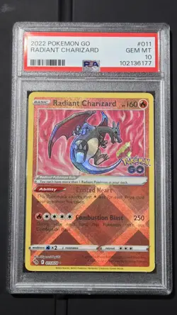 Pokemon - Radiant Charizard 011 *GEM MINT PSA 10* Pokemon GO - Image 1