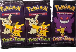 Trick or Trade 2022,2023 Sealed Pokemon TCG Set of 3 Packs (9) Cards - Image 1