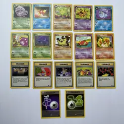 Team Rocket Lot - Dark Weezing Rare + 9 C/UC LP + Bonus Pokemon TCG Vintage - Image 1
