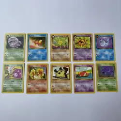 Team Rocket Lot - Dark Weezing Rare + 9 C/UC LP + Bonus Pokemon TCG Vintage - Image 2