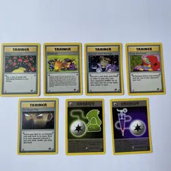 Team Rocket Lot - Dark Weezing Rare + 9 C/UC LP + Bonus Pokemon TCG Vintage - Image 4