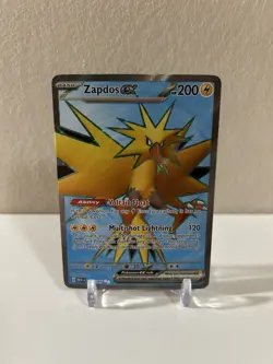 Pokemon SV: Scarlet and Violet 151 Zapdos ex 192/165 Ultra Rare Holo LP - Image 1