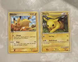 Pikachu 57/108 Power Keepers + Pikachu 78/123 HeartGold & SoulSilver Pokemon NM - Image 1