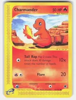 CHARMANDER 97/165 COMMON EXPEDITION BASE SET POKEMON LP - Image 1