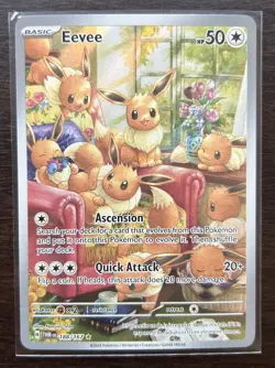 Pokemon TCG Eevee 188/167 Secret Rare Holo Twilight Masquerade English Card - Image 1