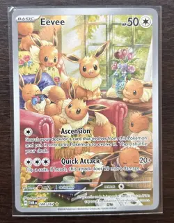 Pokemon TCG Eevee 188/167 Secret Rare Holo Twilight Masquerade English Card - Image 2