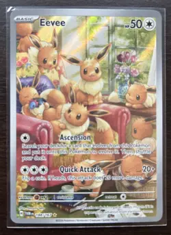 Pokemon TCG Eevee 188/167 Secret Rare Holo Twilight Masquerade English Card - Image 3