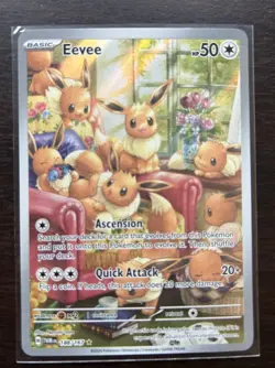 Pokemon TCG Eevee 188/167 Secret Rare Holo Twilight Masquerade English Card - Image 4