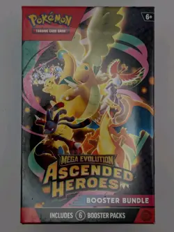 Ascended Heroes Booster Bundle Box SEALED Pokemon Mega Evolution 6 Packs - Image 1