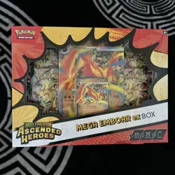 Pokemon TCG: Mega Evolution Ascended Heroes - Mega Emboar ex Box NEW - Image 1