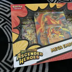 Pokemon TCG: Mega Evolution Ascended Heroes - Mega Emboar ex Box NEW - Image 2