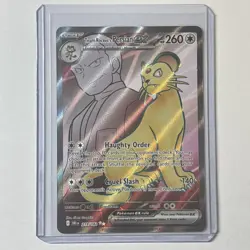 Pokemon TCG Team Rocket's Persian ex 219/182 DRI Secret Rare SIR NM - Image 1