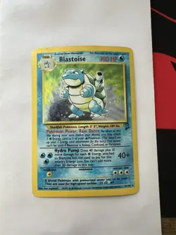 Pokemon TCG Blastoise Base Set 2 Holo Unlimited Rare MP - Image 1