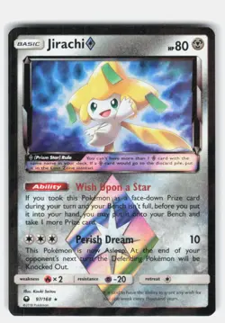 JIRACHI ◇ 97/168 PRISM STAR RARE CELESTIAL STORM POKEMON HOLO NEAR MINT - Image 1