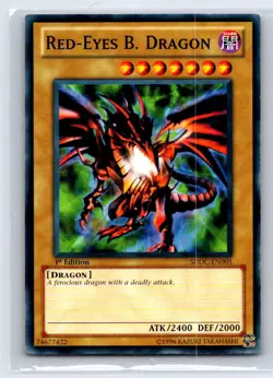 Red-Eyes B. Dragon Super Rare Duelist Pack: Battle City DPBC-EN021 LP - Image 1