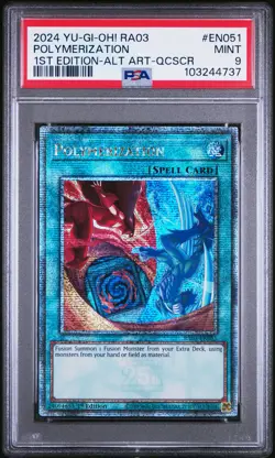 2024 YU-GI-OH! RA03-QUARTER CENTURY BONANZA #EN051 POLYMERIZATION PSA 9 - Image 1