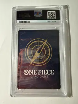 2025 One Piece OP12 EN 3rd Anniversary Gold #093 Marshall D Teach PSA 10 - Image 2